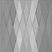 Round Machine Washable Transitional Gray Rug, wshpat1618gry