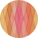 Square Machine Washable Transitional Bright Orange Rug in a Living Room, wshpat1618org