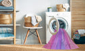Machine Washable Transitional Violet Purple Rug in a Washing Machine, wshpat1618pur