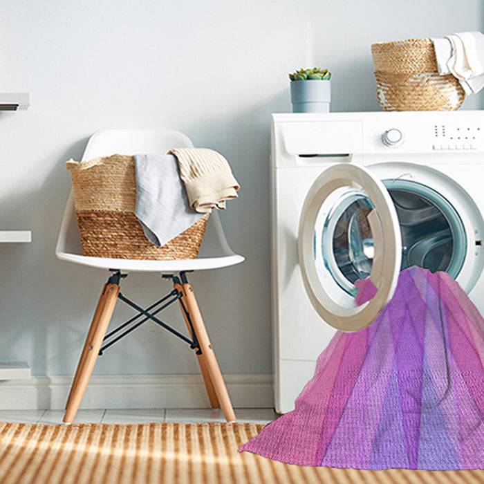 Machine Washable Transitional Violet Purple Rug in a Washing Machine, wshpat1618pur