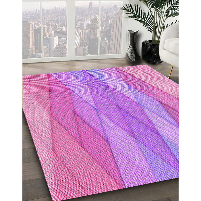 Machine Washable Transitional Violet Purple Rug in a Family Room, wshpat1618pur