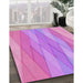 Machine Washable Transitional Violet Purple Rug in a Family Room, wshpat1618pur