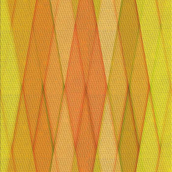 Machine Washable Transitional Neon Orange Rug, wshpat1618yw