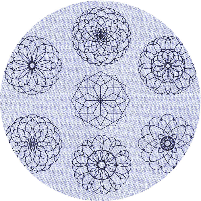 Square Machine Washable Transitional Lavender Blue Rug in a Living Room, wshpat1619blu