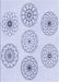 Patterned Lavender Blue Rug, pat1619blu