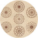 Square Patterned Peru Brown Rug, pat1619org