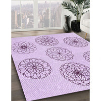 Patterned Orchid Purple Rug, pat1619pur