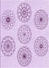 Patterned Orchid Purple Rug, pat1619pur
