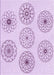 Machine Washable Transitional Orchid Purple Rug, wshpat1619pur