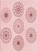 Patterned Pink Rug, pat1619rd