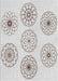 Patterned Off-White Novelty Rug, pat1619
