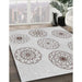 Patterned Off-White Novelty Rug in Family Room, pat1619