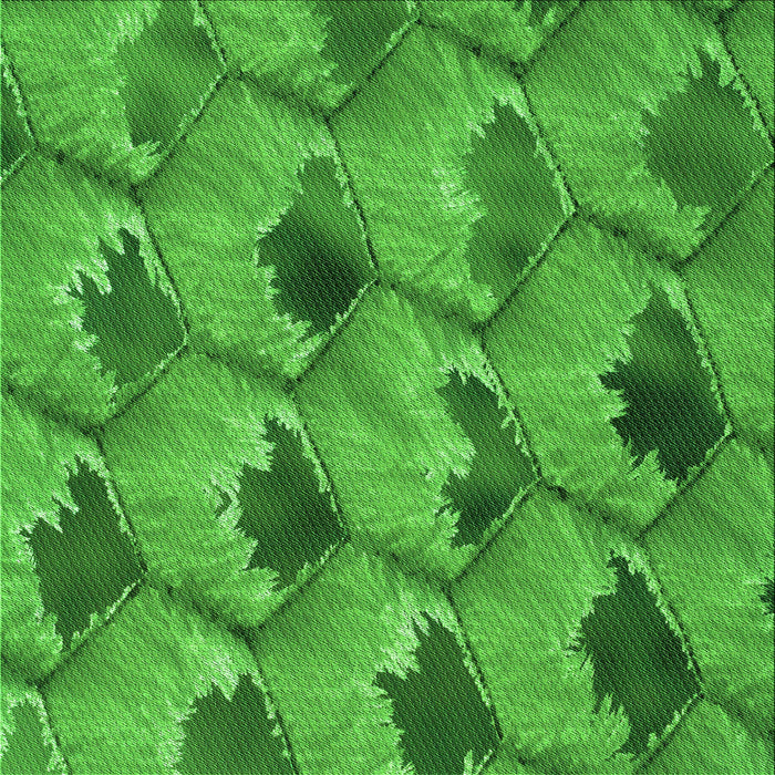 Round Machine Washable Transitional Green Rug, wshpat162grn