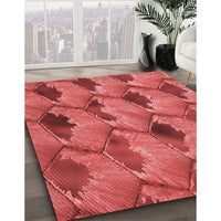 Patterned Red Rug, pat162rd