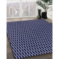 Patterned Light Purple Blue Rug, pat1620blu