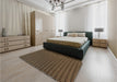 Patterned Bronze Brown Rug in a Bedroom, pat1620brn