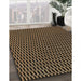 Machine Washable Transitional Bronze Brown Rug in a Family Room, wshpat1620brn