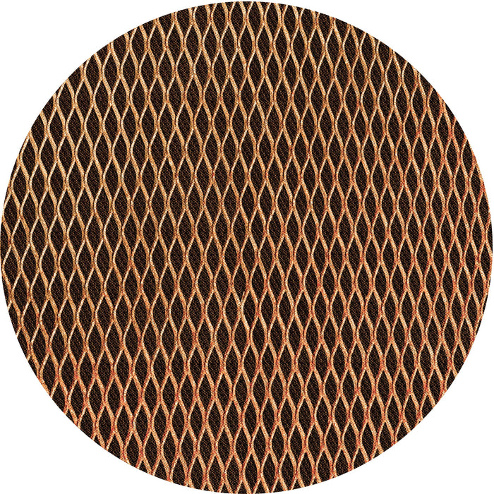 Square Patterned Black Brown Rug, pat1620org