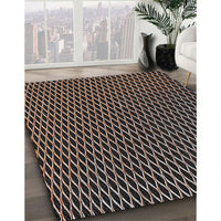 Patterned Black Novelty Rug, pat1620