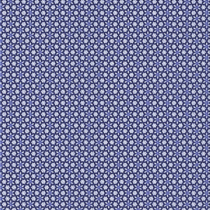 Round Machine Washable Transitional Denim Dark Blue Rug, wshpat1621blu