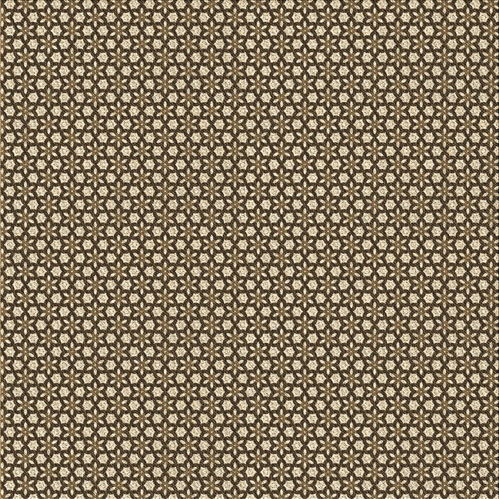 Round Patterned Brown Sugar Brown Rug, pat1621brn