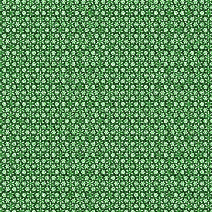 Round Patterned Deep Emerald Green Rug, pat1621grn