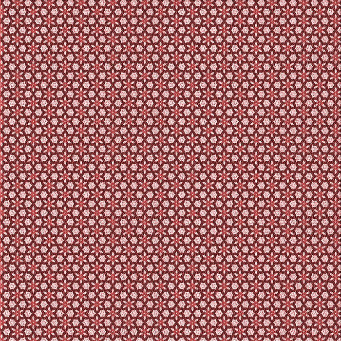 Round Patterned Tomato Red Rug, pat1621rd