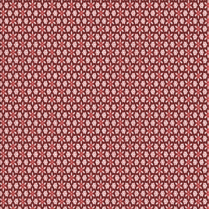 Patterned Tomato Red Rug, pat1621rd