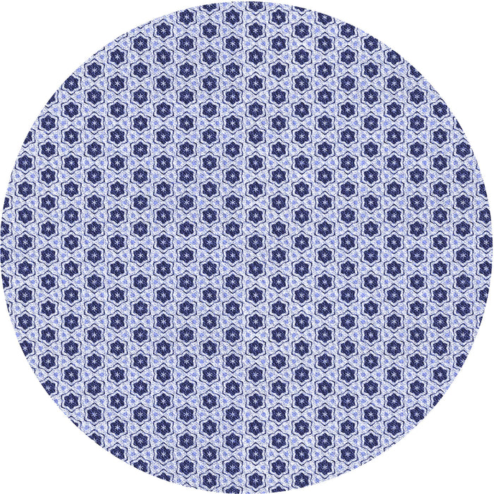 Square Patterned Blue Rug, pat1622blu