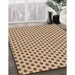 Patterned Saddle Brown Rug in Family Room, pat1622org