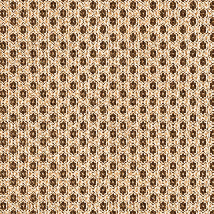 Patterned Saddle Brown Rug, pat1622org