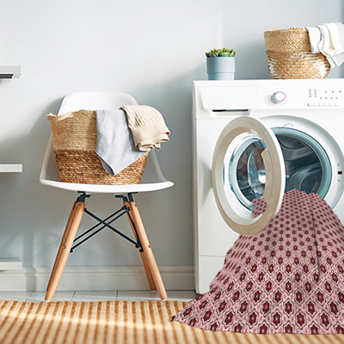 Machine Washable Transitional Red Rug in a Washing Machine, wshpat1622rd
