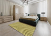 Patterned Oak Brown Rug in a Bedroom, pat1622yw