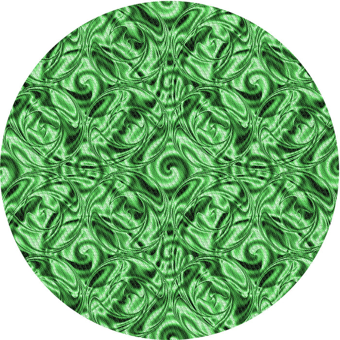 Square Patterned Green Rug, pat1623grn