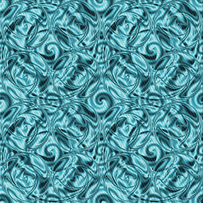 Round Patterned Teal Green Rug, pat1623lblu