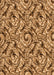 Patterned Saddle Brown Rug, pat1623org