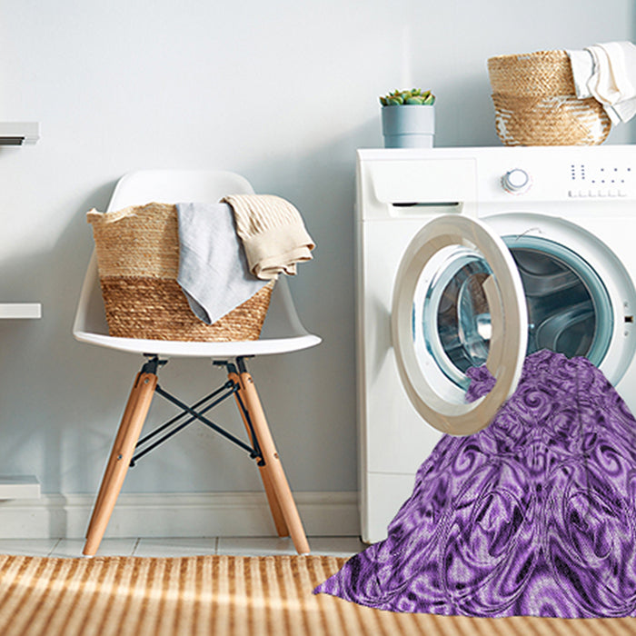 Machine Washable Transitional Violet Purple Rug in a Washing Machine, wshpat1623pur
