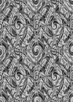 Patterned Light Black Novelty Rug, pat1623