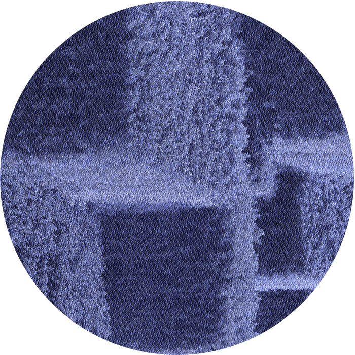 Square Patterned Lapis Blue Rug, pat1624blu