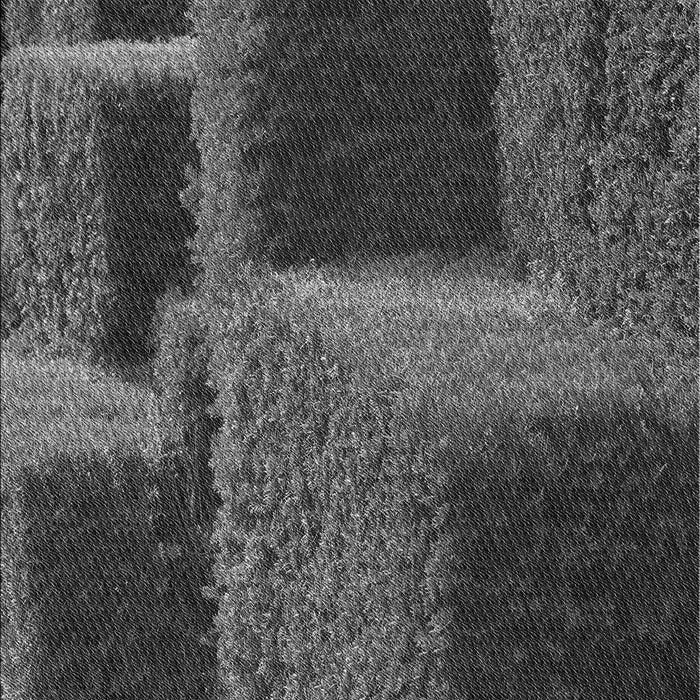 Patterned Charcoal Black Rug, pat1624gry