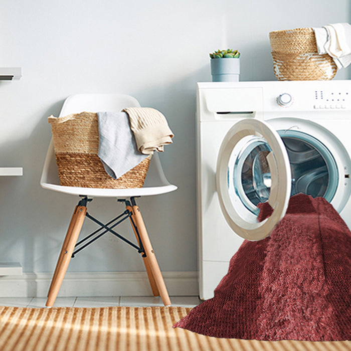Machine Washable Transitional Red Rug in a Washing Machine, wshpat1624rd