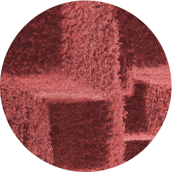 Square Patterned Red Rug, pat1624rd