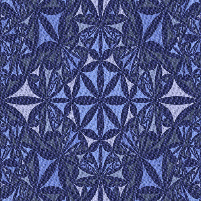 Patterned Denim Dark Blue Rug, pat1625blu