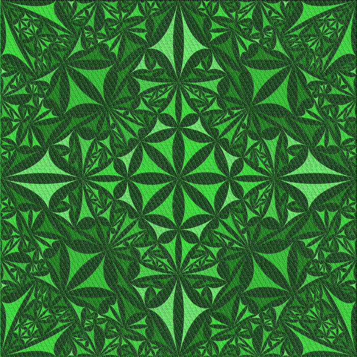 Round Machine Washable Transitional Deep Emerald Green Rug, wshpat1625grn