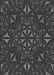 Patterned Charcoal Black Rug, pat1625gry