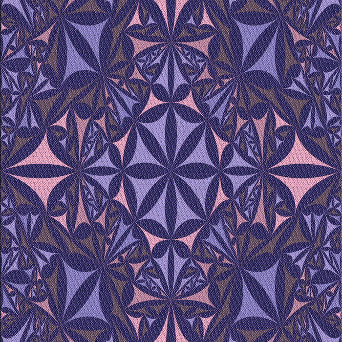 Patterned Blue Rug, pat1625pur