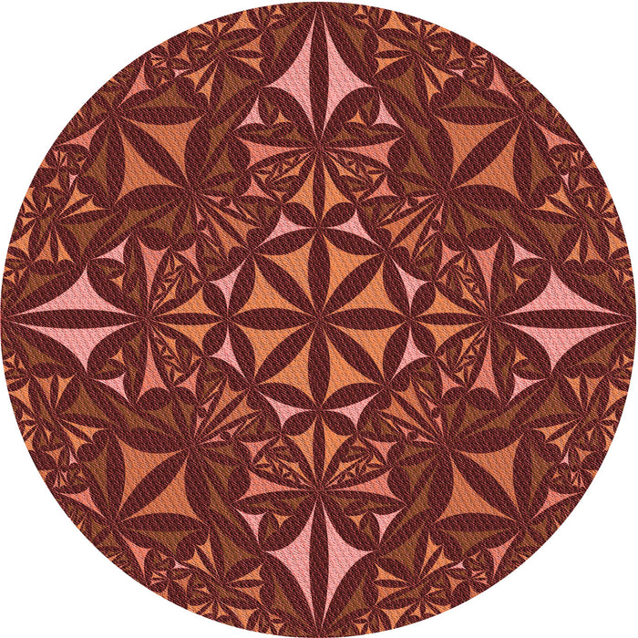 Square Patterned Red Rug, pat1625rd