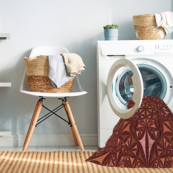 Machine Washable Transitional Red Rug in a Washing Machine, wshpat1625rd