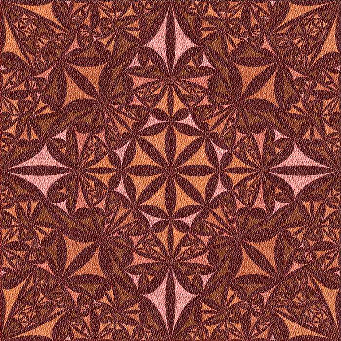 Round Patterned Red Rug, pat1625rd