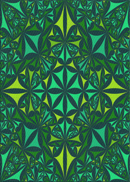 Patterned Lime Green Novelty Rug, pat1625